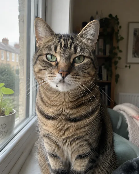 Miso, tabby cat: illustrative source photo